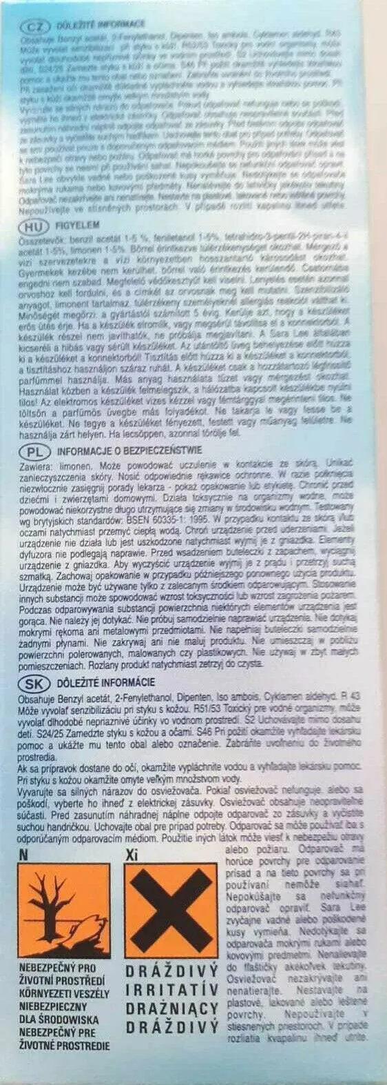 Profumo Ambipur casa completo DIFFUSORE + ricarica 20 ml. x 3 pezzi