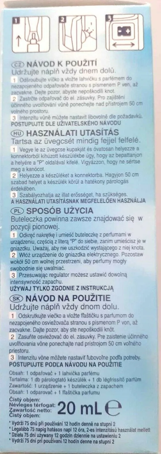 Profumo Ambipur casa completo DIFFUSORE + ricarica 20 ml. x 3 pezzi