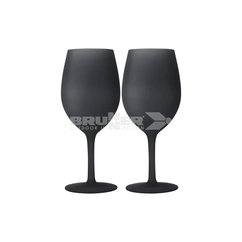 SET WINEGLASS BLACKSATI