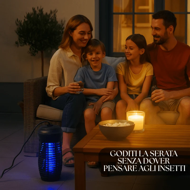 Elettroinsetticida LED 4W Silenzioso ed Efficace contro Zanzare e Insetti