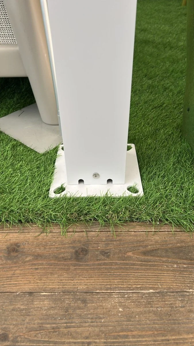 Pergola bioclimatica autoportante in alluminio bianco Gaia Xone