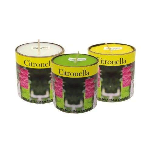 CANDELA CITRONELLA D10X10CM CARTONCINO