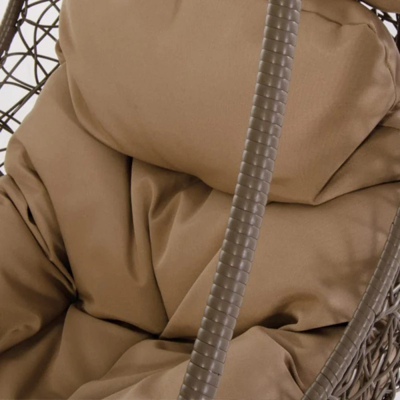 Poltrona Pensile Rattan con cuscino Verdelook