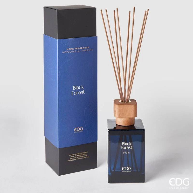 Diffusore di essenza con tappo in legno e bacchette | EDG