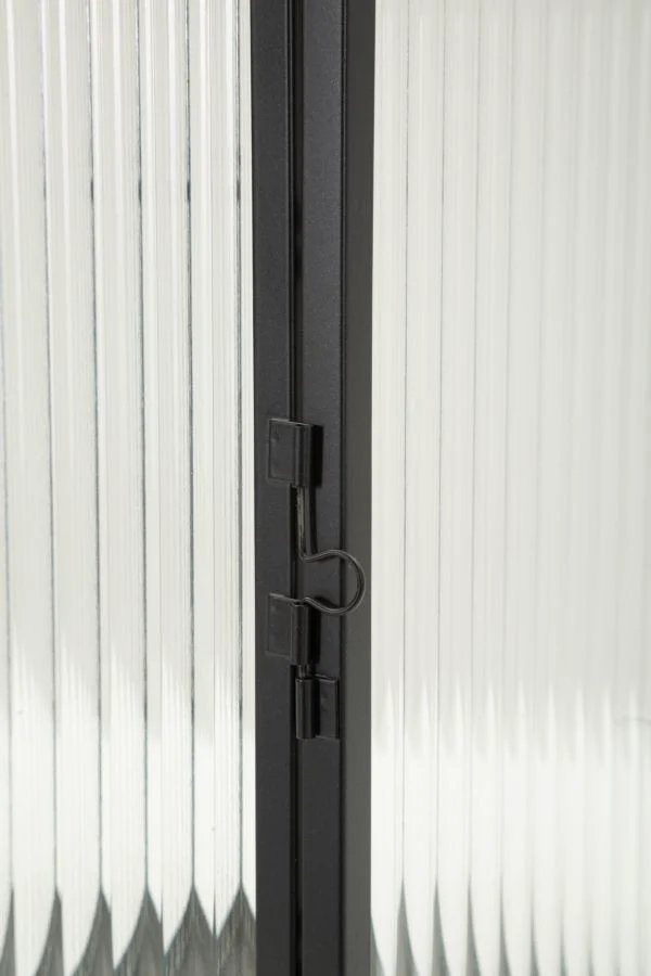 Lanterna Simply 15,5x15,5x28,5 cm in Metallo e Vetro Nero