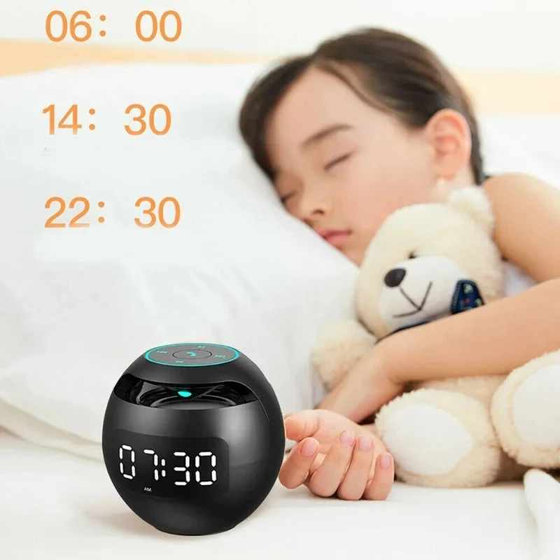 Smart Bluetooth alarm clock with LED light display