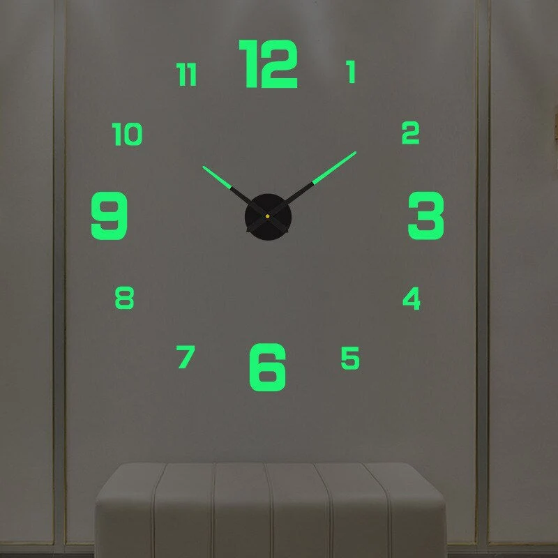 Elegant wall clock with artistic accent