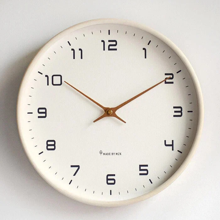 Modern wooden wall clock – Nordic minimalism for your interior