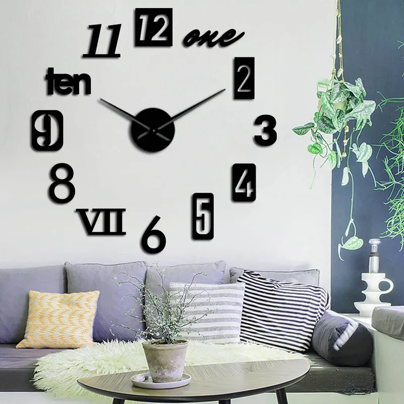 Decorative wall clock for modern interiors