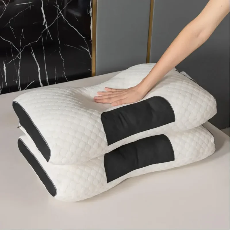 Supportive memory foam neck pillow
