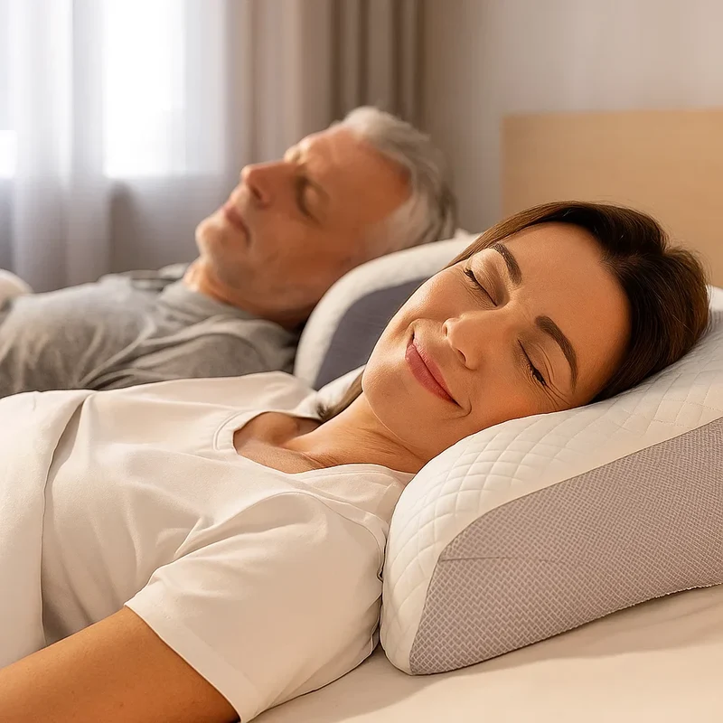 Comfortable pillow for a healthy head sleep