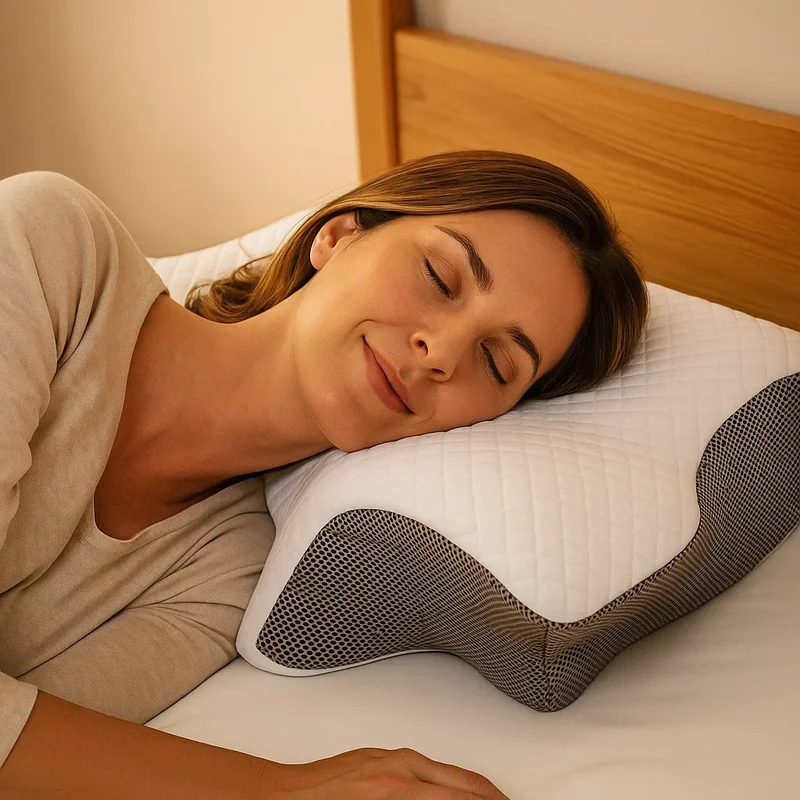 Comfortable pillow for a healthy head sleep