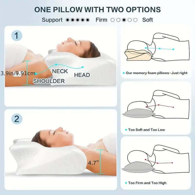 Comfortable pillow for a healthy head sleep
