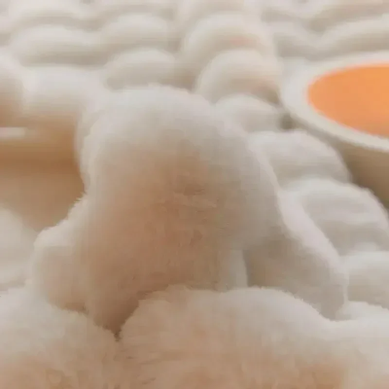 Portable soft and fluffy sofa blanket