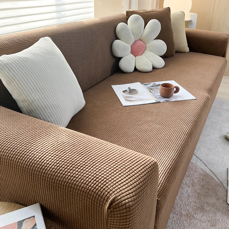 Portable soft and fluffy sofa blanket