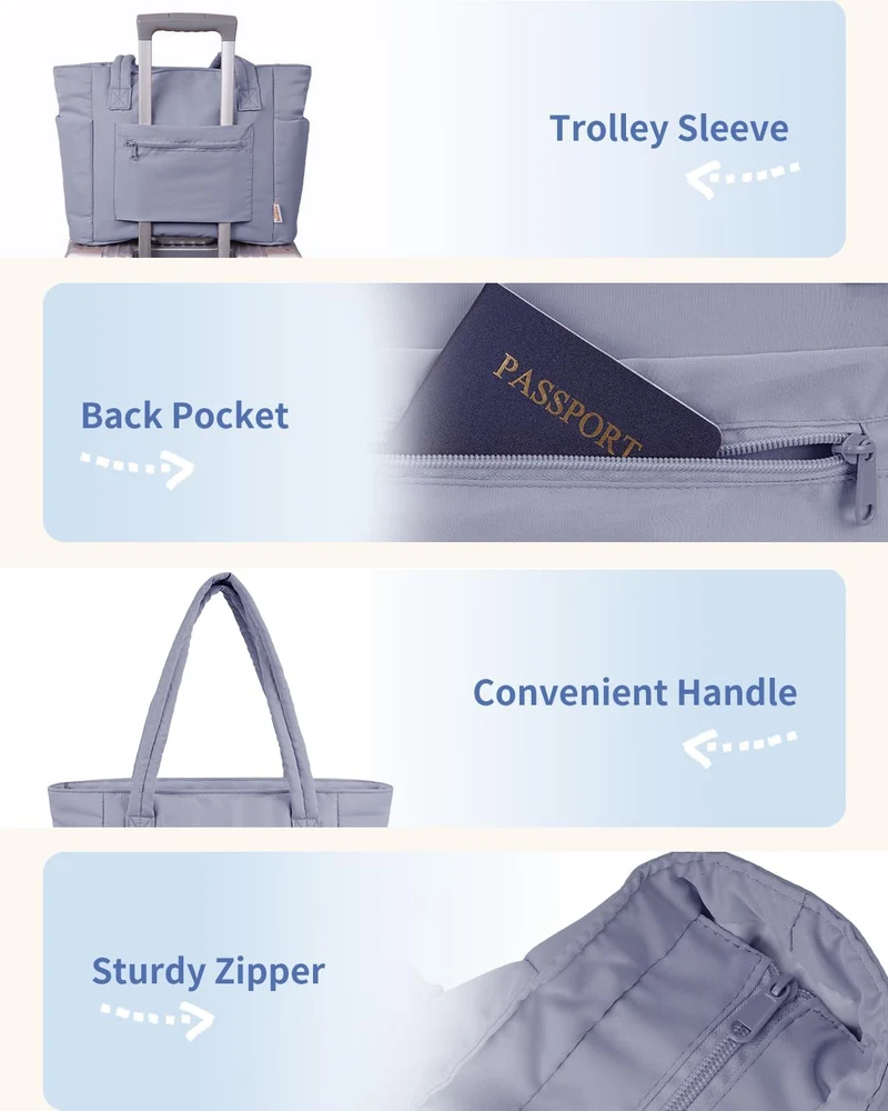 Elegant Everyday Tote Bag with Cup Holder and Secure Laptop Compartment