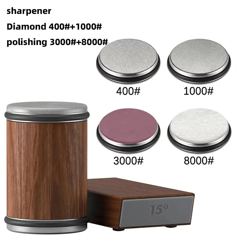 Advanced Knife Sharpener with Roller and Magnetic Set