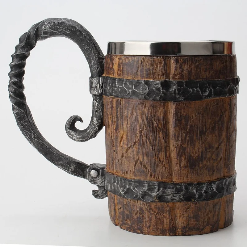 Rustic Nordic Viking Double Mug