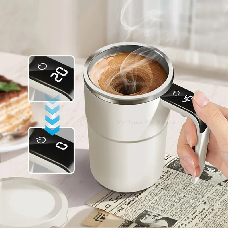 Smart Rechargeable Self-Stirring Coffee Mug