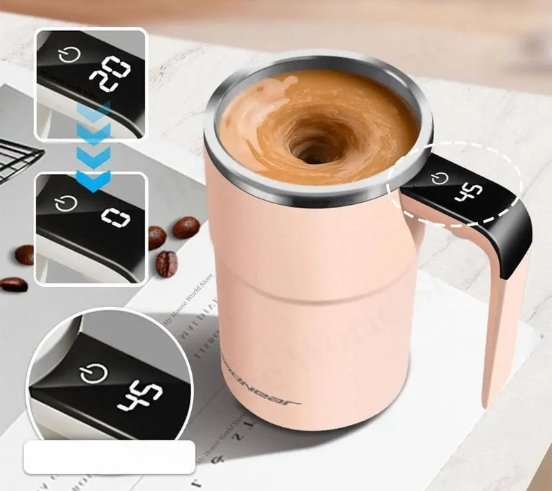 Smart Rechargeable Self-Stirring Coffee Mug