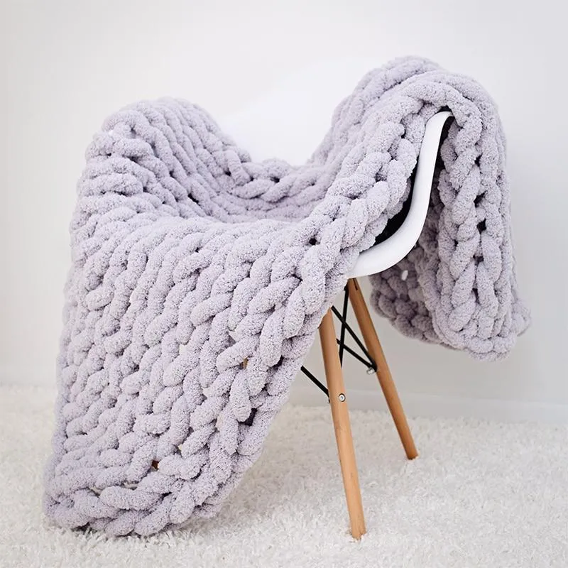Soft Thick Woven Throw for Sofa and Bed