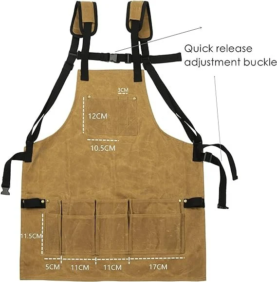 Practical Waterproof Work Apron with Pockets