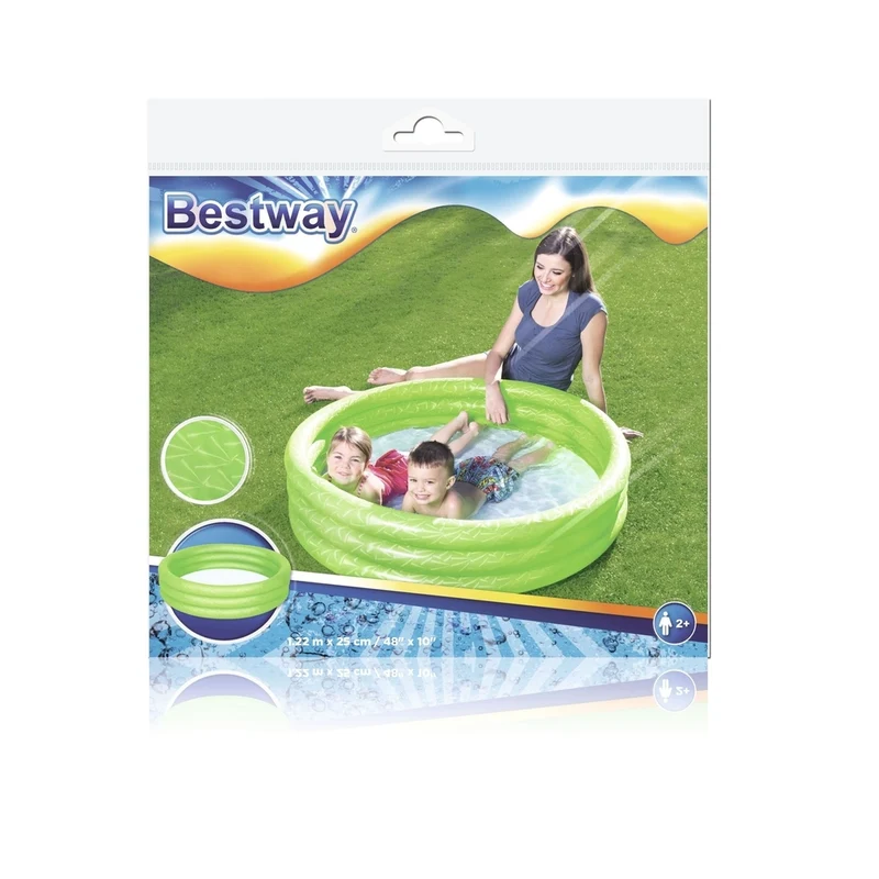 Bestway Piscina Tinta Unita 3 Anelli 122X252 Cm