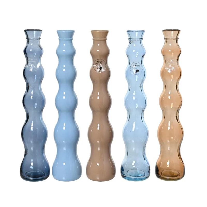 1 VASO VETRO SEA D7 H32 COLORE ASSORTITO