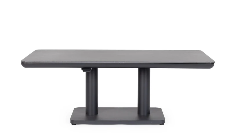 TAVOLO MIGUEL 140X80X51/72CM ALTEZZA REGOLABILE ANTRACITE