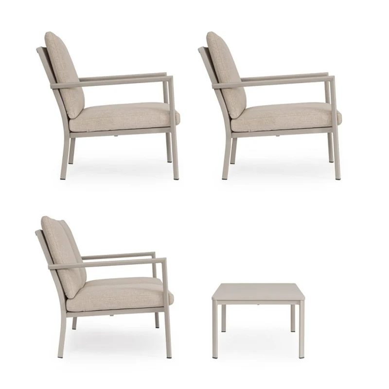 SET SALOTTO CON CUSCINI KONNOR RASTIN 4 PEZZI