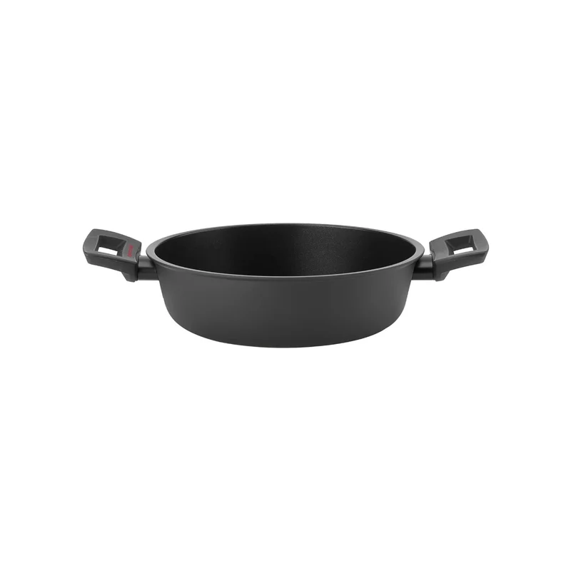 PENTOLA TEGAME "COOK&PLUS" CON DOPPI MANICI ⌀28 CM NERA