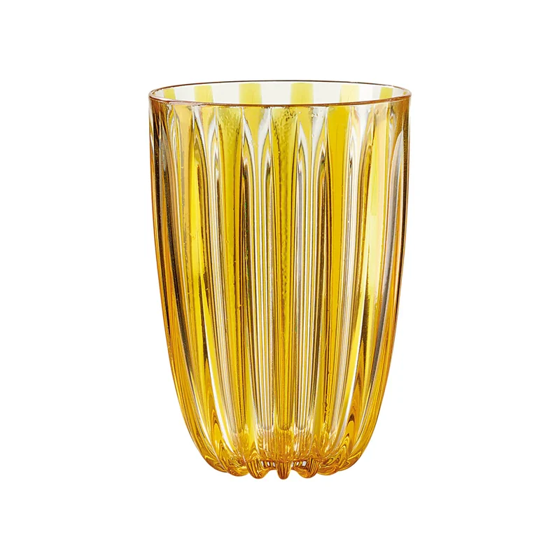BICCHIERE TUMBLER "DOLCEVITA" (ISCC+), ALTO, COLOR AMBRA