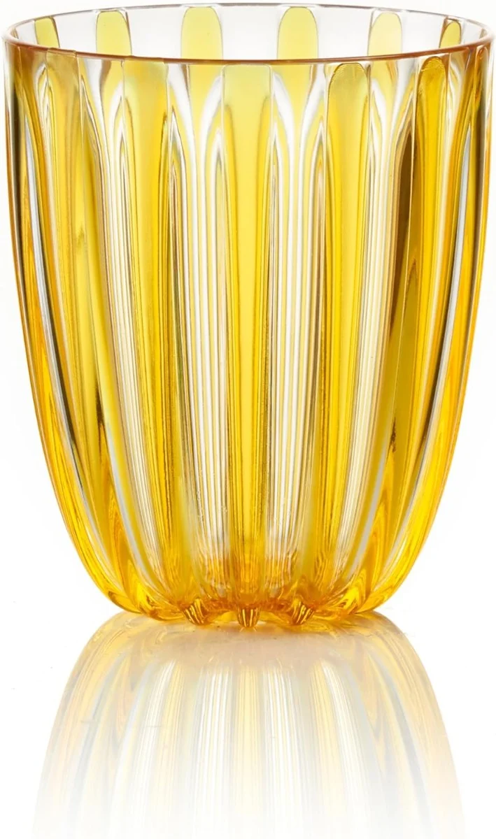 BICCHIERE TUMBLER "DOLCEVITA" (ISCC+), BASSO, COLOR AMBRA