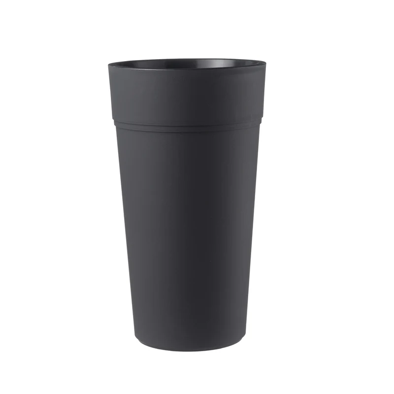 Vaso Stem In Resina Antracite 65 Cm