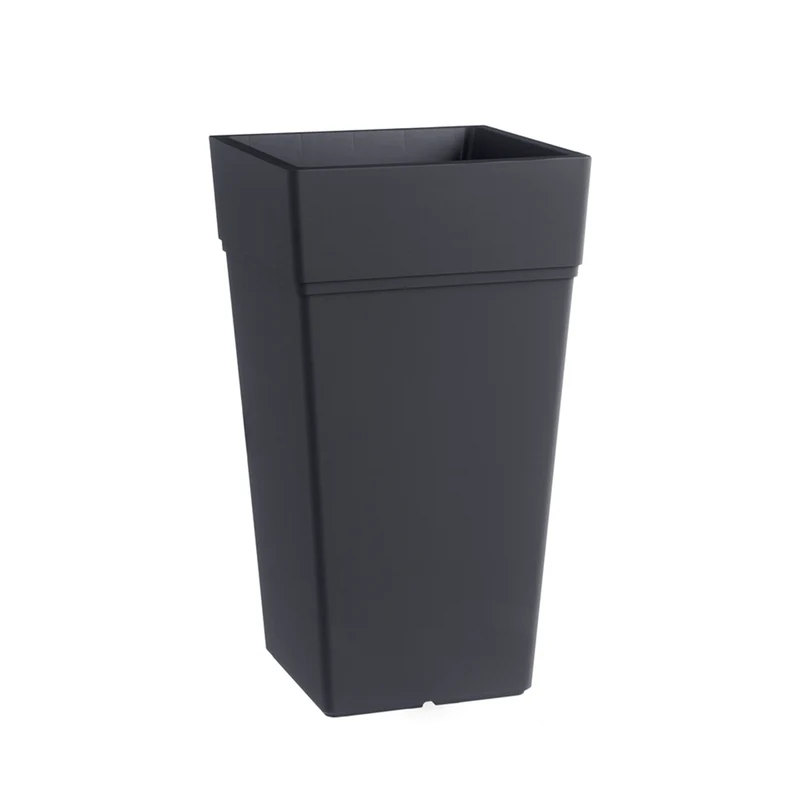 Vaso Stalk In Resina Antracite 65 Cm