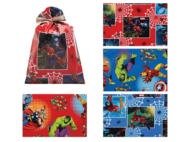 Buste marvel 25x40cm, confezione da 50 pezzi assortite