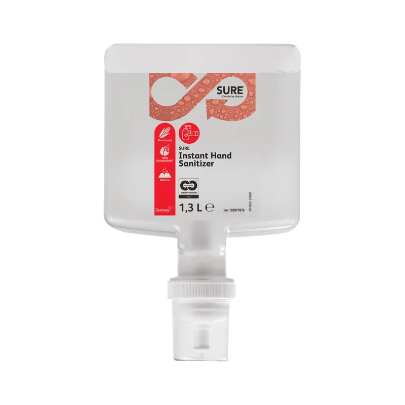 Disinfettante mani in schiuma senza risciacquo Diversey SURE Instant Hand Sanitizer 1,3 litri DISPONIBILE IN 7 GIORNI LAVORATIVI