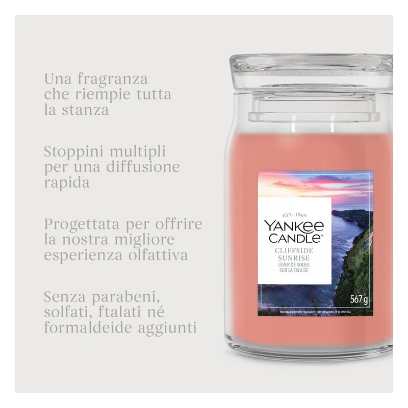 Candela Giara Grande Yankee Candle Signature Cliffside Sunrise