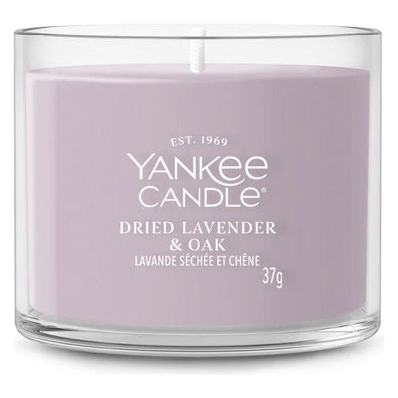 Candela Votiva in Vetro Yankee Candle Signature Dried Lavender & Oak