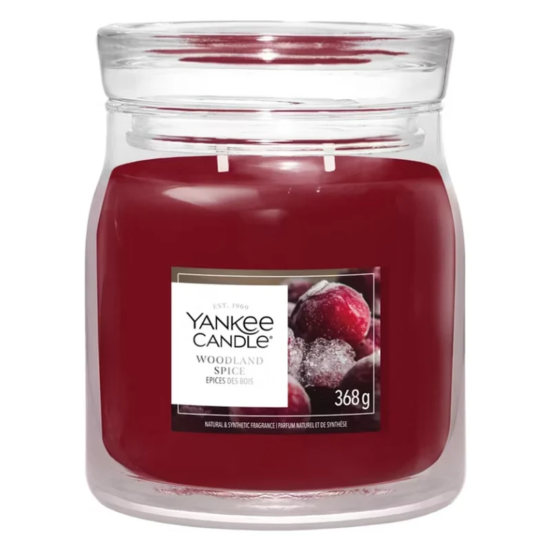 Candela Giara Media Yankee Candle Signature Woodland Spice