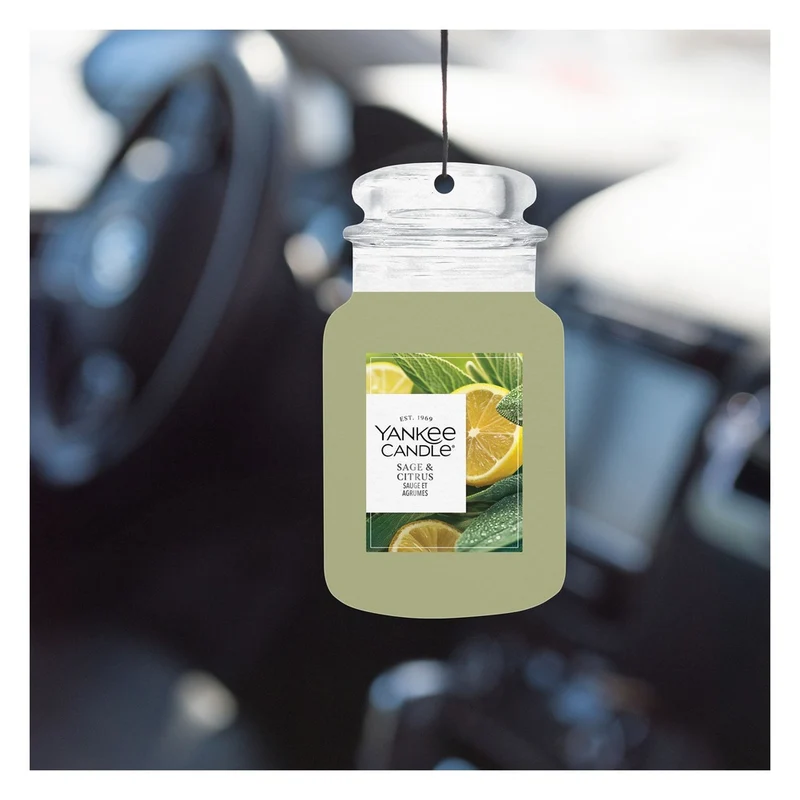 Profumatore per Auto Yankee Candle Car Jar Sage & Citrus