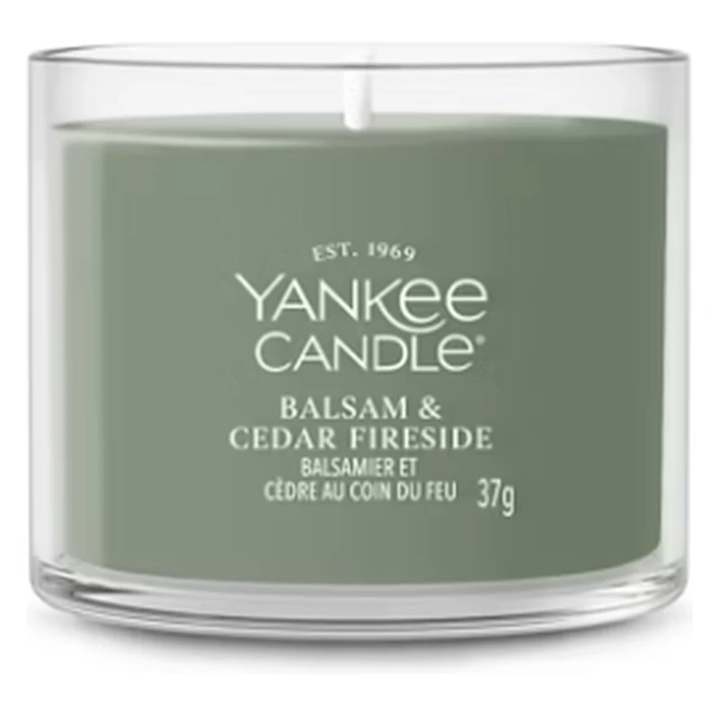 Candela Votiva in Vetro Yankee Candle Signature Balsam & Cedar Fireside