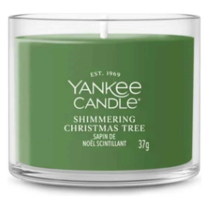 Candela Votiva in Vetro Yankee Candle Signature Shimmering Christmas Tree