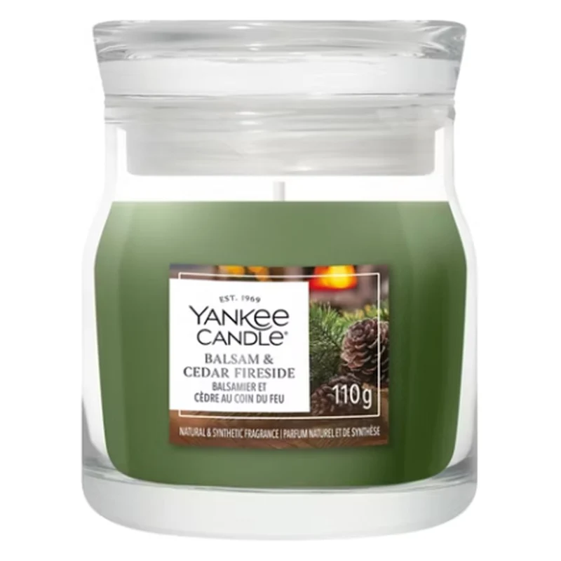 Candela Giara Piccola Yankee Candle Signature Balsam & Cedar Fireside