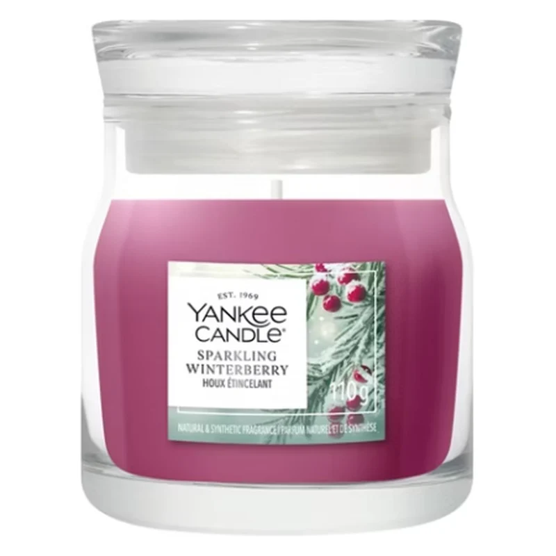 Candela Giara Piccola Yankee Candle Signature Sparkling Winterberry