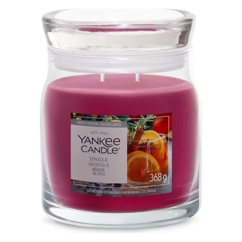 Candela Giara Media Yankee Candle Signature Jingle Mingle