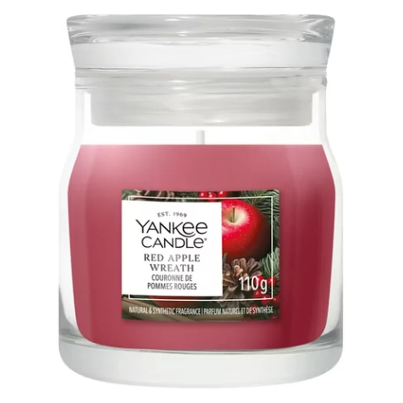 Candela Giara Piccola Yankee Candle Signature Red Apple Wreath