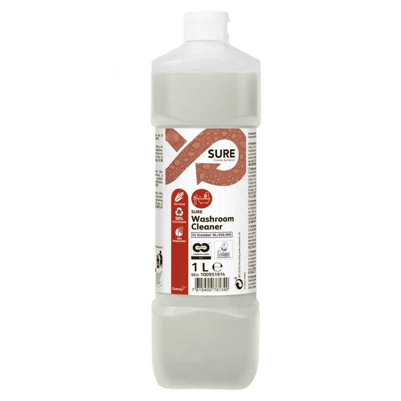 Detergente quotidiano per il bagno Diversey SURE Washroom Cleaner 1 litro DISPONIBILE IN 7 GIORNI LAVORATIVI