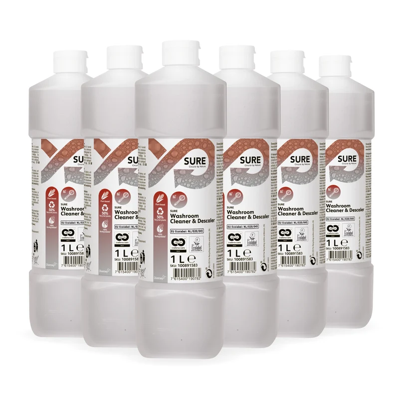Detergente disincrostante per il bagno Diversey SURE Washroom Cleaner & Descaler 6x1 litro DISPONIBILE IN 7 GIORNI LAVORATIVI