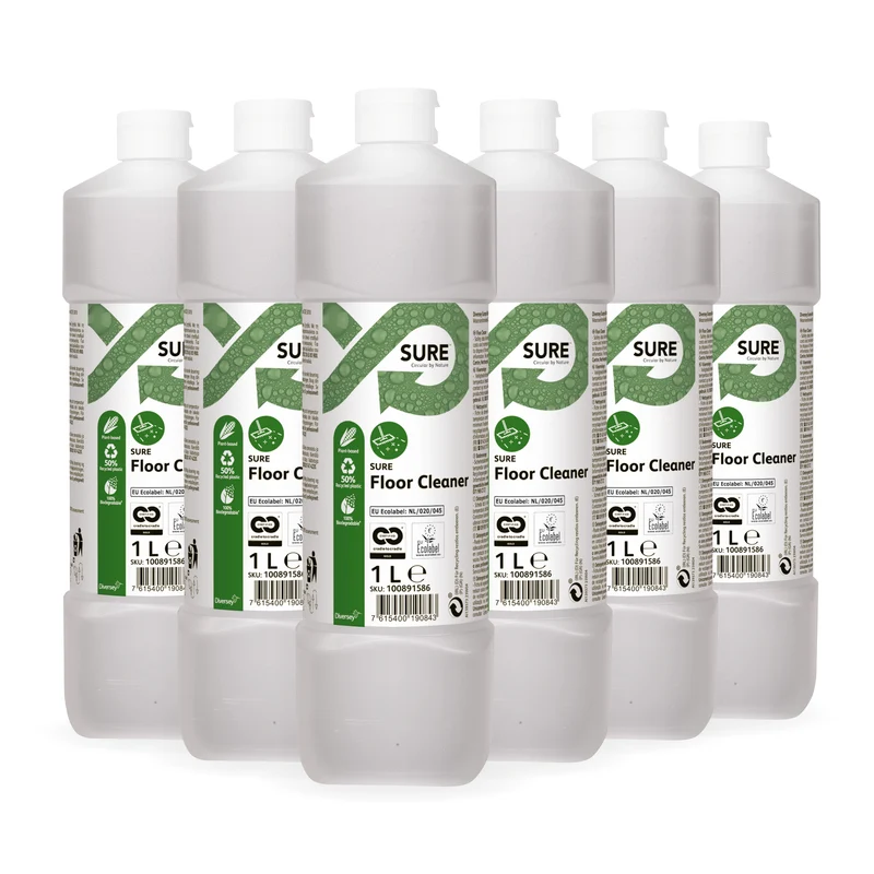 Detergente neutro per pavimenti Diversey SURE Floor Cleaner 6x1 litro DISPONIBILE IN 7 GIORNI LAVORATIVI